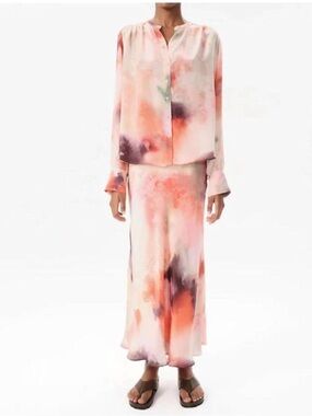 MARIA CHER jufre celia shirt in wild orange medium NEW